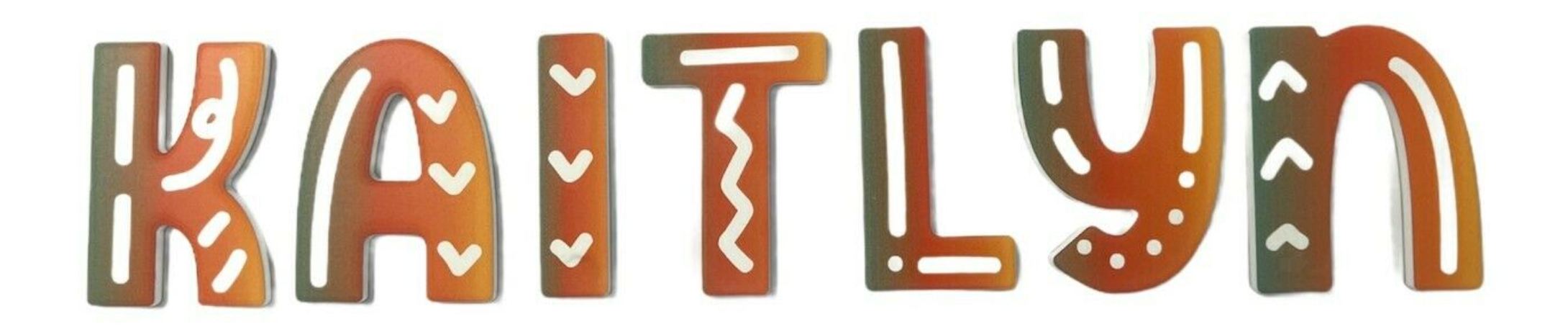 BOHO Style Self Adhesive Letters